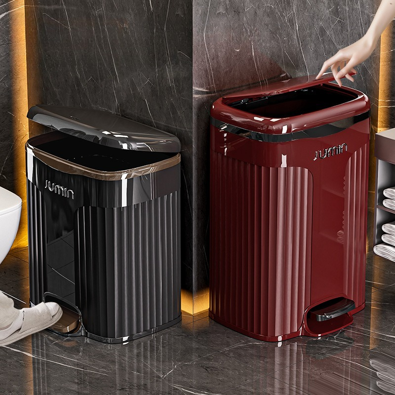 Commercial Kitchen Trash Can - 10/15L Foot Pedal Trash Can Waterproof