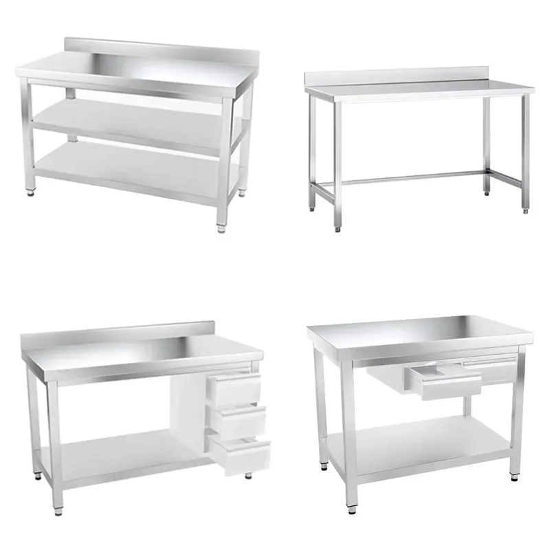 Commercial Kitchen Prep Table - Commercial Stainless Steel Kitchen Prep &