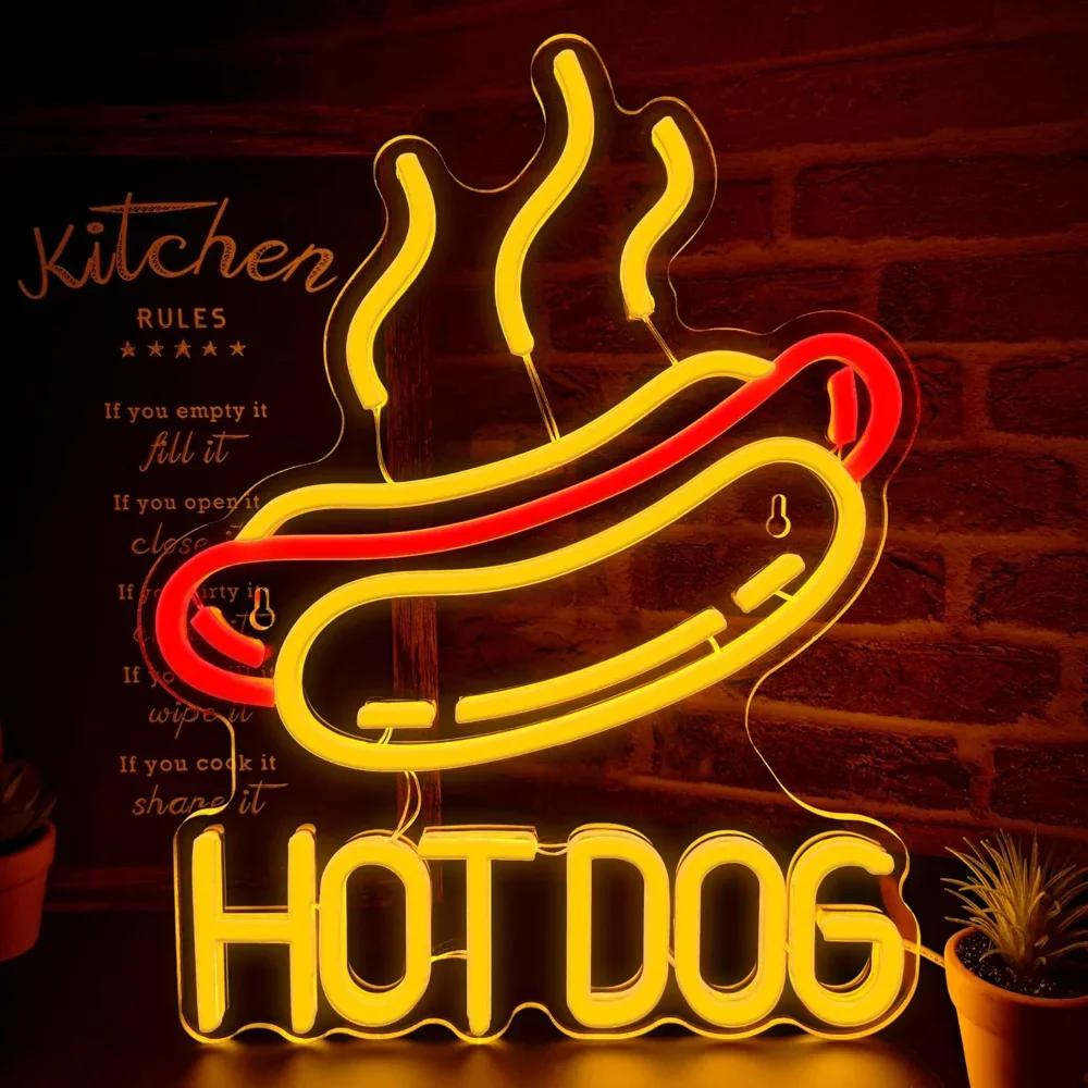 Commercial Kitchen Light - Hot Dog LED Neon Sign for