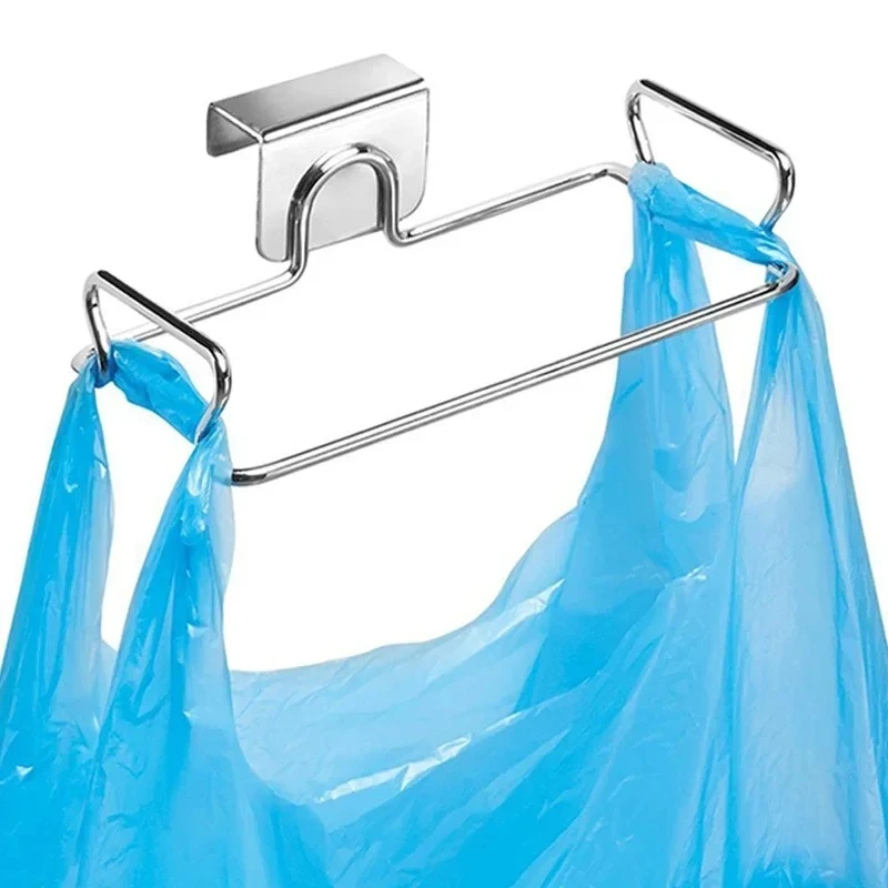 Commercial Kitchen Trash Can - Stainless Steel Hanging Garbage Bags Storage