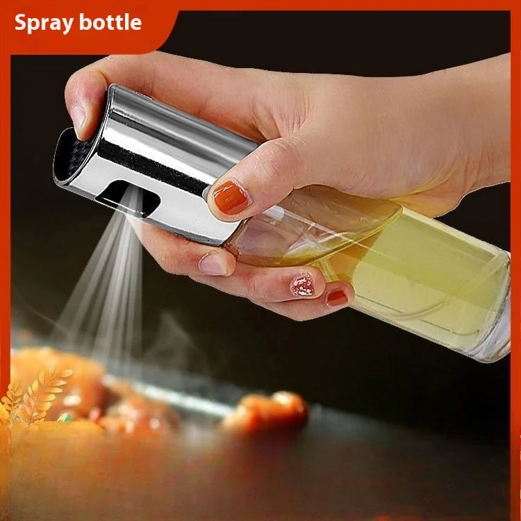 Commercial Kitchen Sprayer - 100ml Glass Oil Spray Pot Household