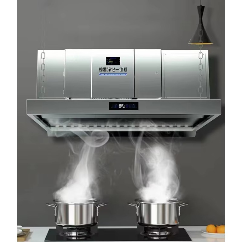 Commercial Kitchen Exhaust Hood - Customized Built in Electrostatic Air Purifier