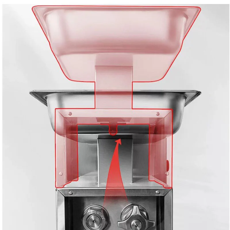 Meat Slicer Machine - Vertical Mobile Commercial Meat Slicer Shredder