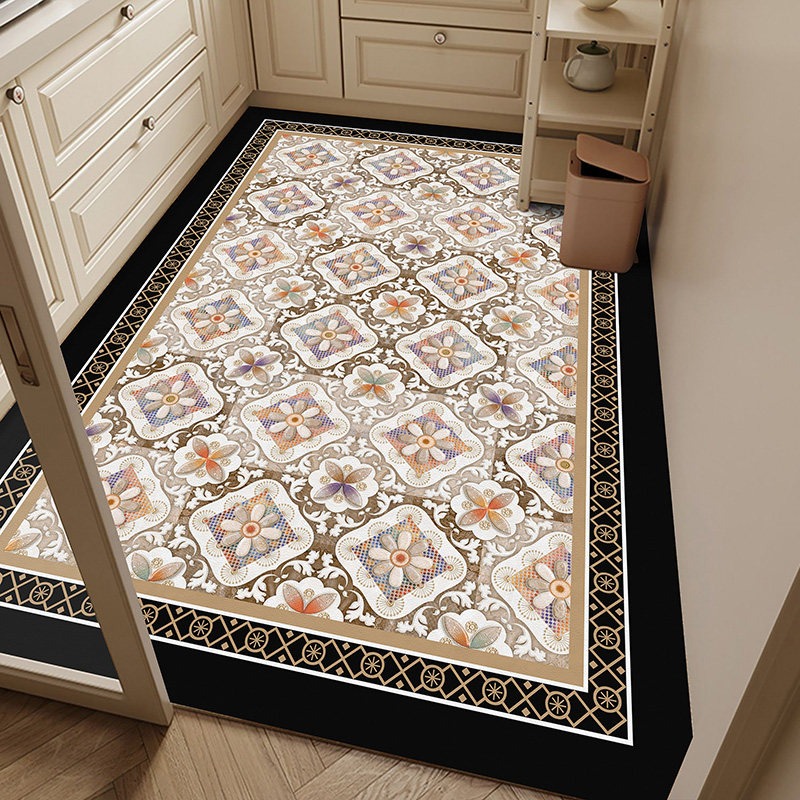 Commercial Kitchen Tile - PVC Kitchen Floor Mat Waterproof Oil-proof