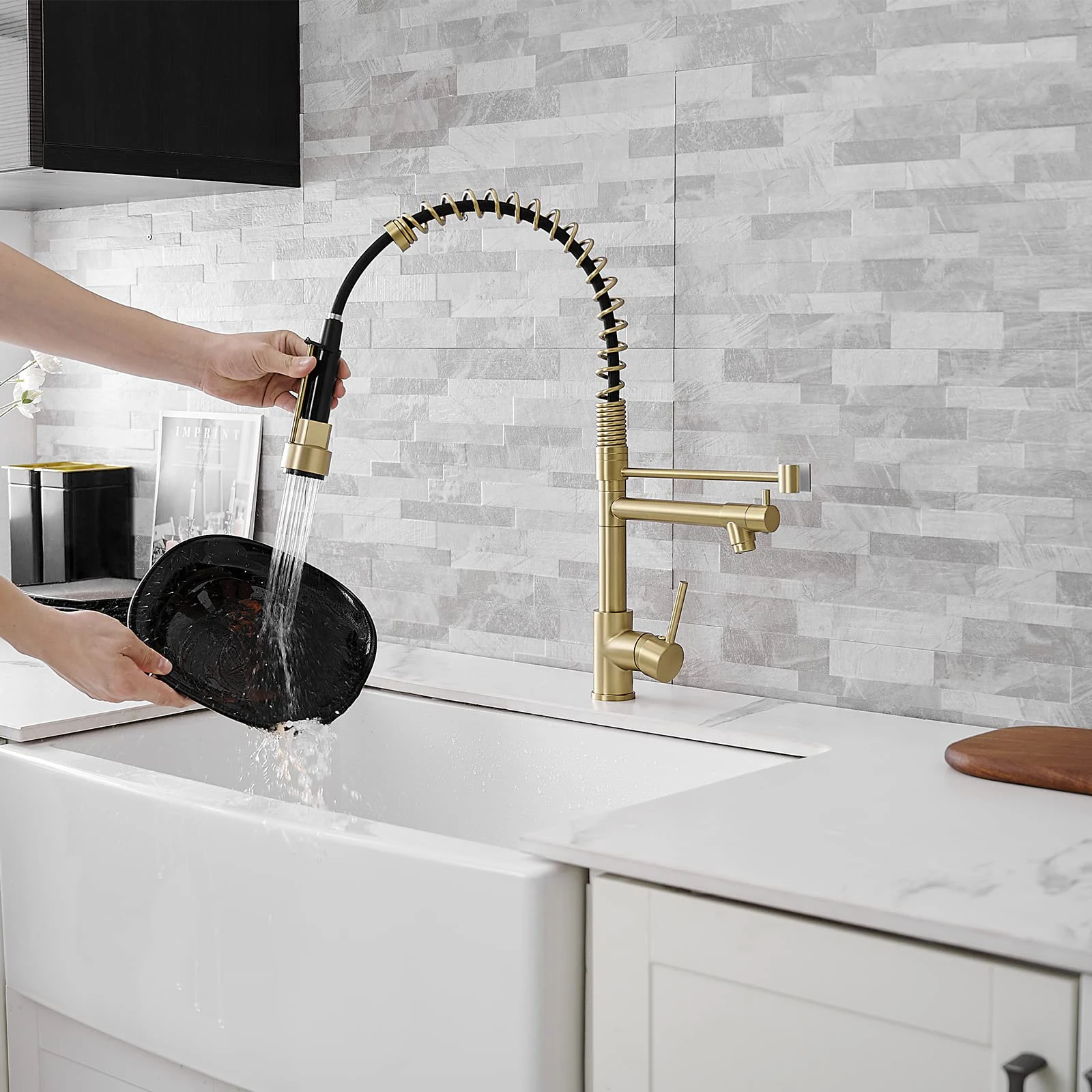 Commercial Kitchen Taps - Flexible Kitchen Faucet with Pull Down
