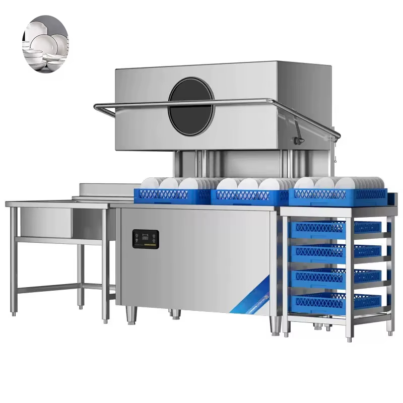 Commercial Kitchen And - Custom Fast Cycle Commercial Hood Dishwasher,