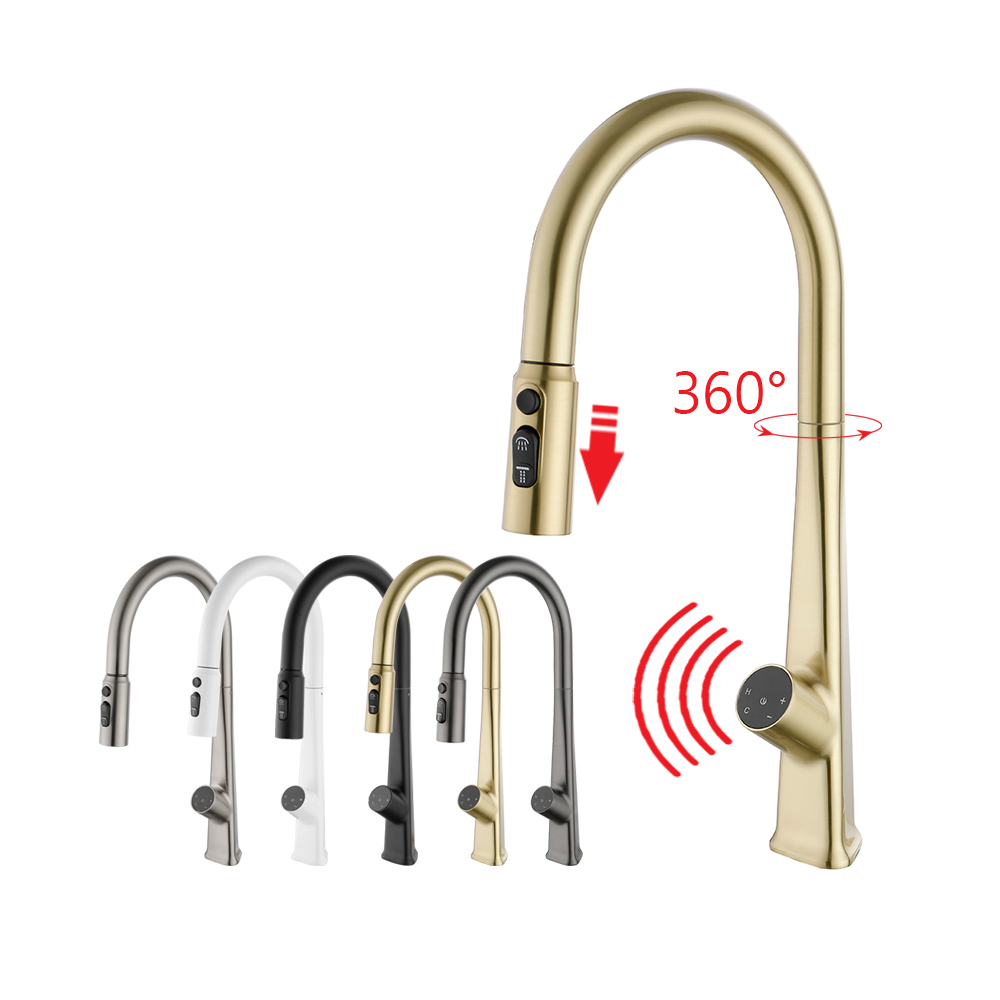 Commercial Kitchen Taps - All Copper Touch Sensors Kitchen Faucets