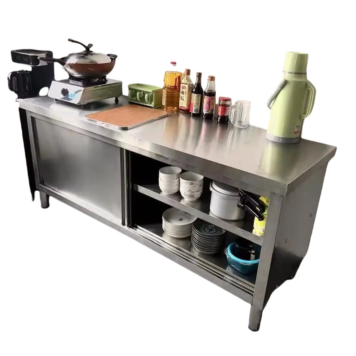 Commercial Kitchen Prep Table - Commercial Multipurpose Kitchen Equipment Stainless Prep