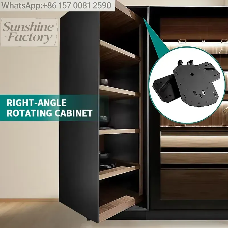 Commercial Kitchen Hardware - Stainless Steel Right-Angle Rotating Cabinet Hinge