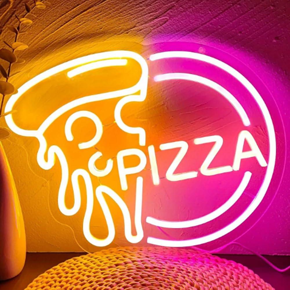 Commercial Kitchen Light - Pizza Slice Neon Sign Dimmable USB