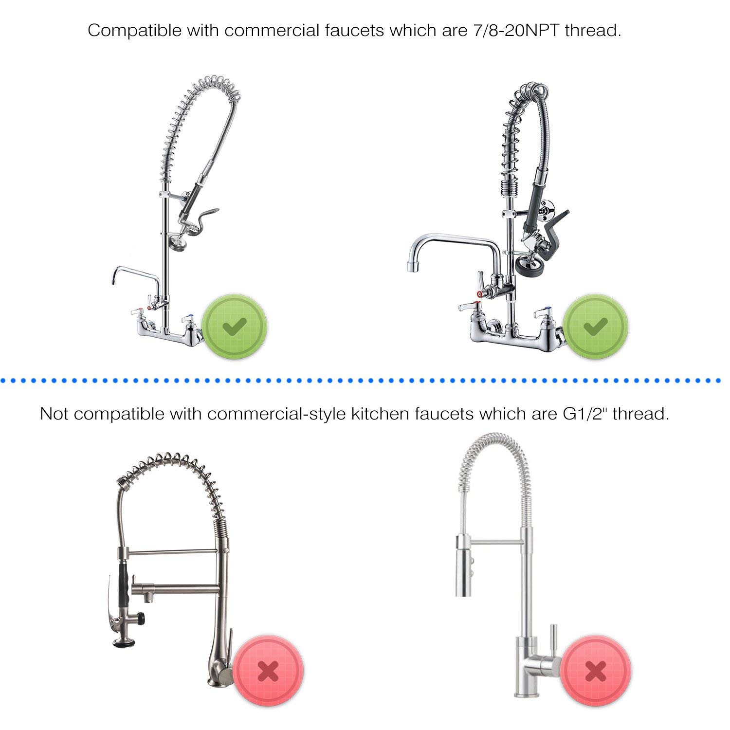 Commercial Kitchen Sprayer - In stock Pre Rinse Sprayer Commercial
