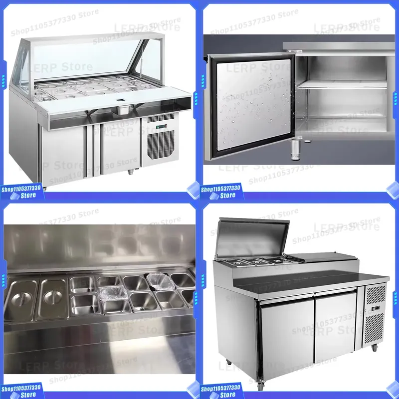 Commercial Kitchen Prep Table - Commercial Stainless Steel Refrigerated Prep Table