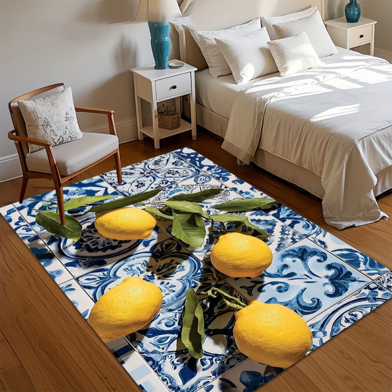 Commercial Kitchen Tile - Mediterranean Tile Fresh Lemon Area Rug
