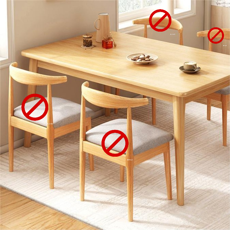Commercial Kitchen Small Space - Solid Wood Leg Dining Table for