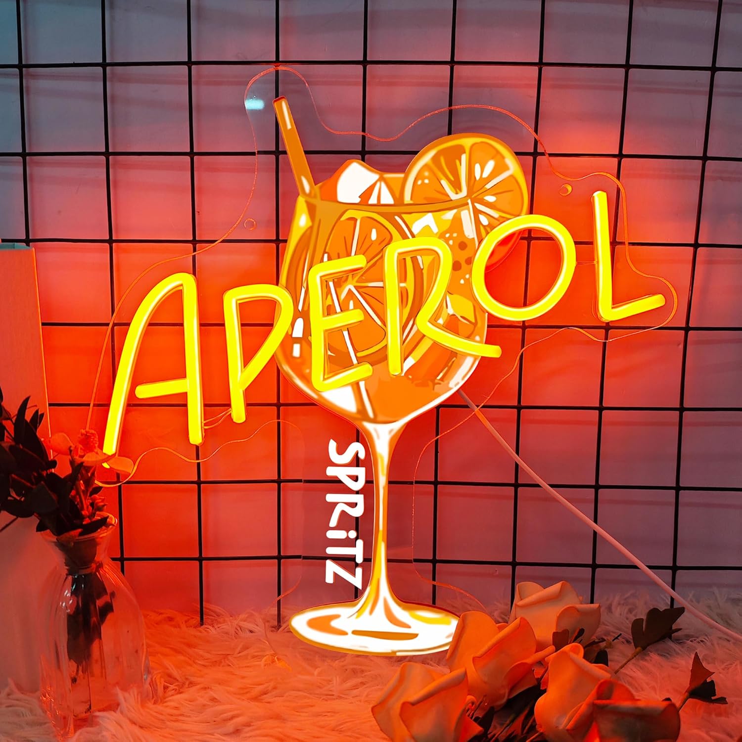 Commercial Kitchen Light - Aperol Spritz Neon Sign LED Cocktail