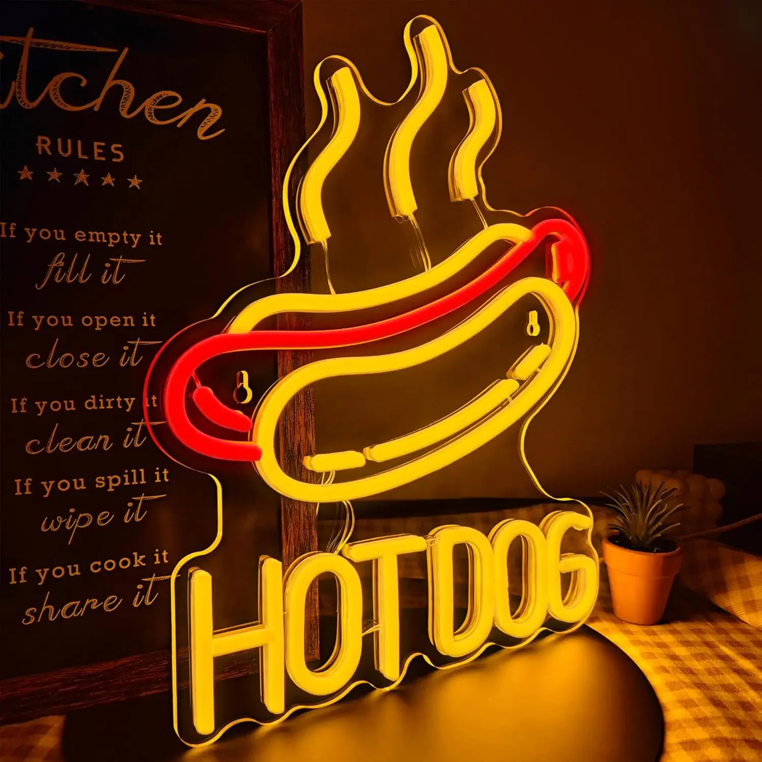 Hot Dog LED Neon Sign for Wall - огляд і ціна Commercial Kitchen Light