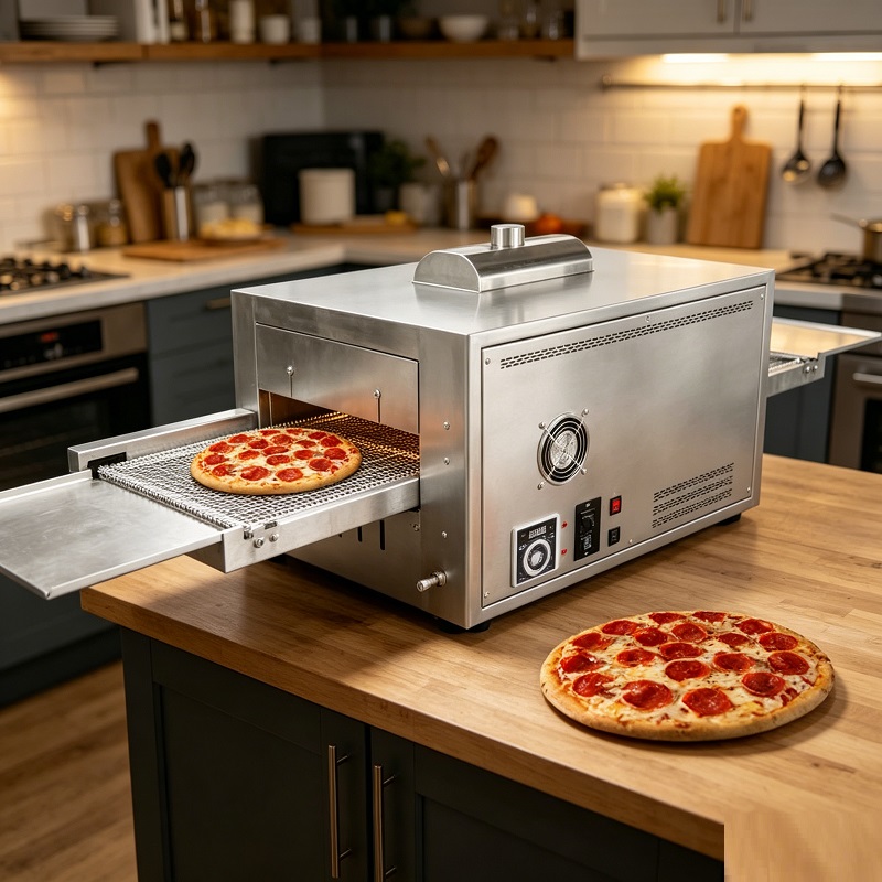 Commercial Gas Pizza Oven with - огляд і ціна Pizza Conveyor Oven