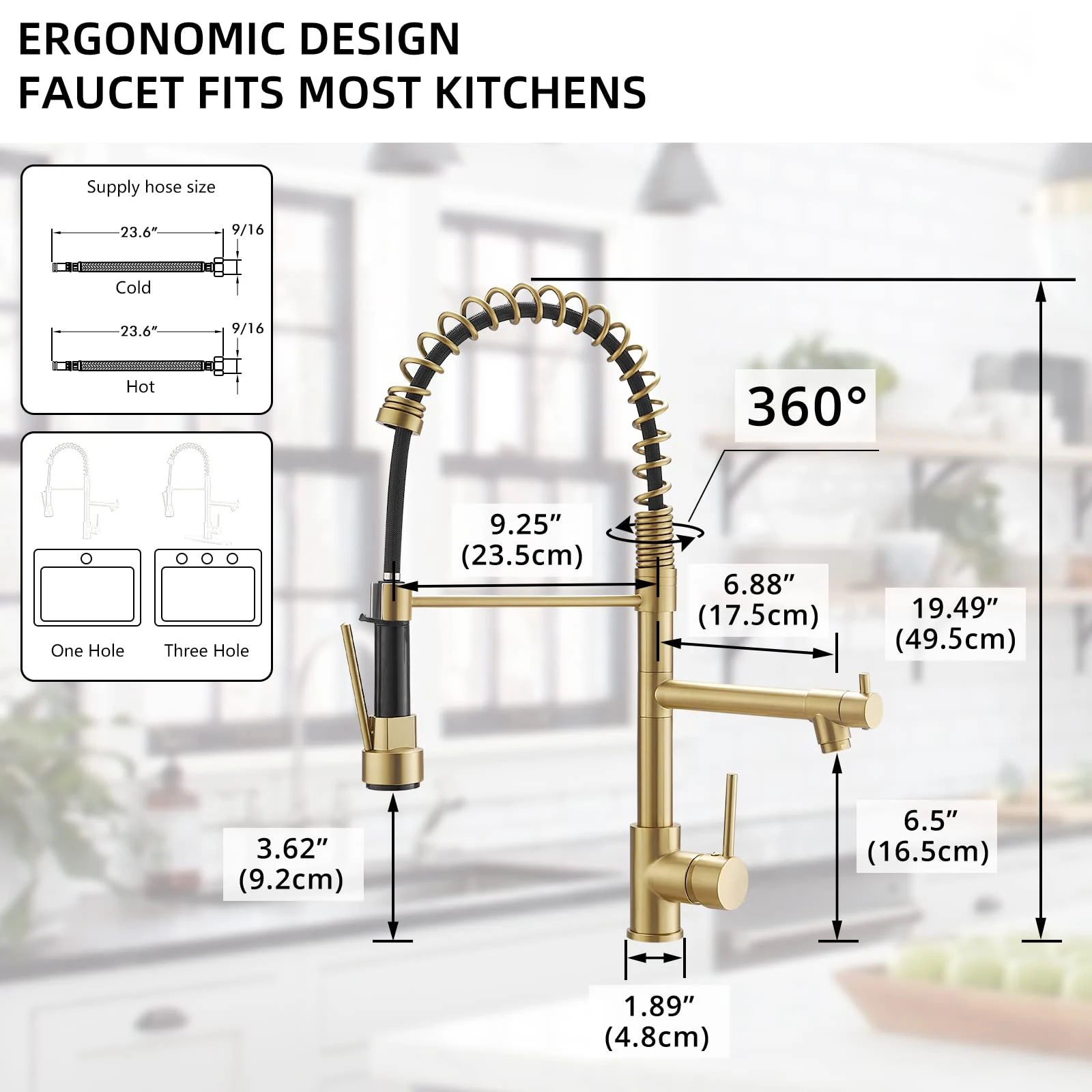 Flexible Kitchen Faucet with P - огляд і ціна Commercial Kitchen Taps