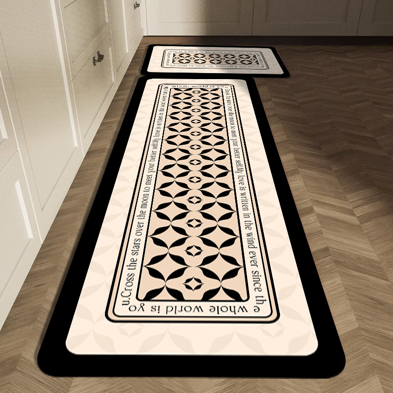 Black White Geometric Tile Kit - огляд і ціна Commercial Kitchen Tile