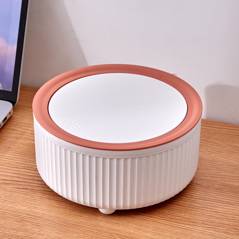 Round Trash Can With Lid, Whit - огляд і ціна Commercial Kitchen Trash Can