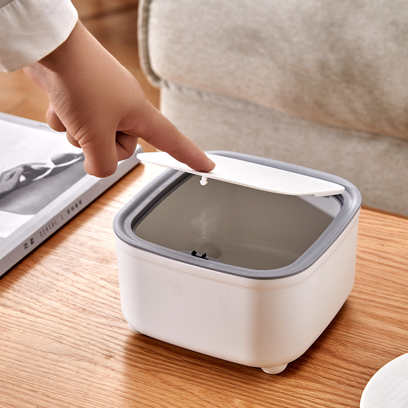 Round Trash Can With Lid, Whit - огляд і ціна Commercial Kitchen Trash Can