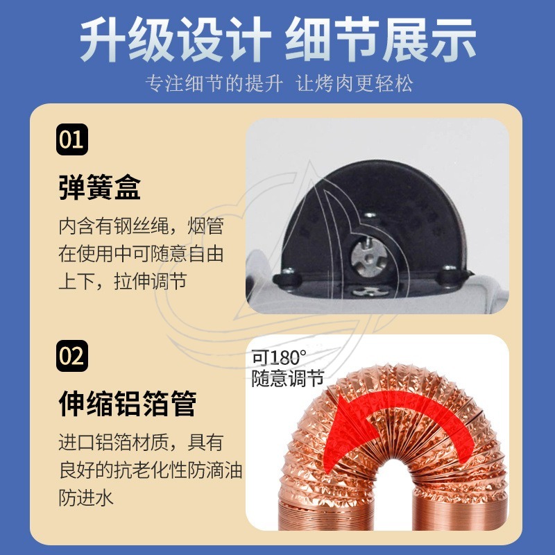 Retractable Telescopic Exhaust - огляд і ціна Commercial Kitchen Exhaust Hood