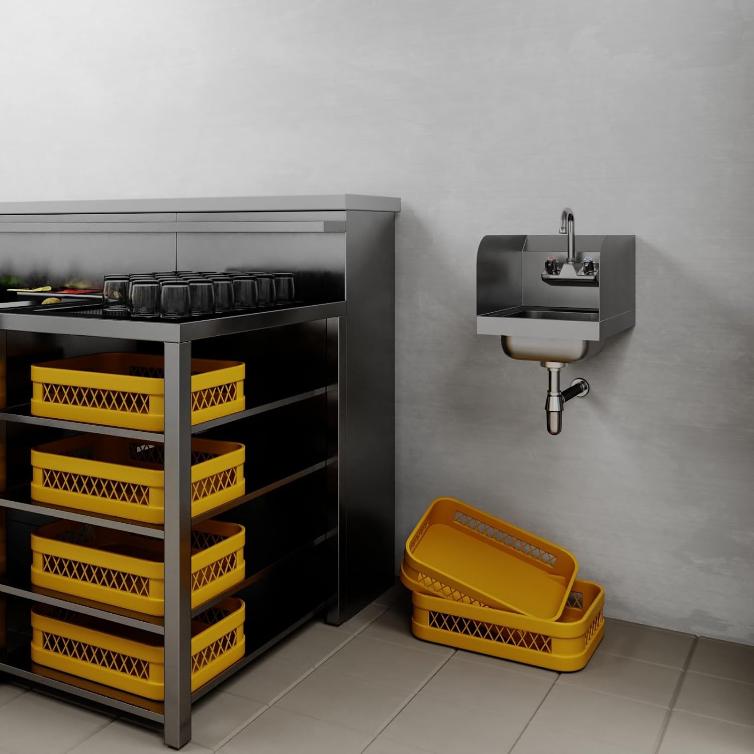 Commercial Wall Mount Hand Sin - огляд і ціна Commercial Kitchen Small Space