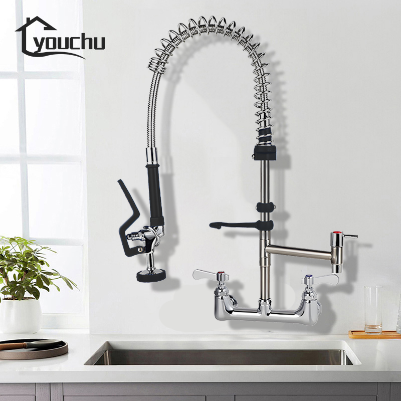 304SS Integrated Pipe + Brass  - огляд і ціна Commercial Kitchen Taps