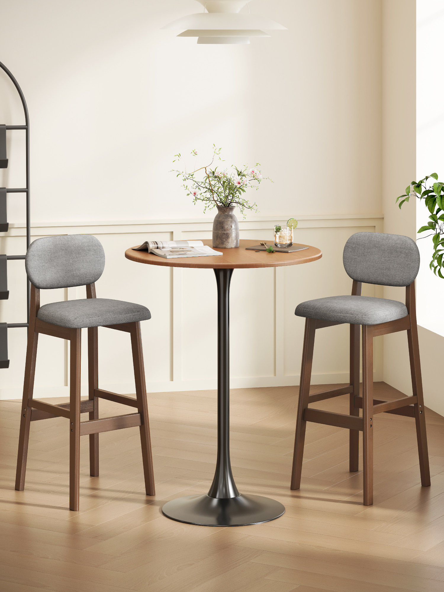Modern Round Bar Table with Hi - огляд і ціна Commercial Kitchen Small Space