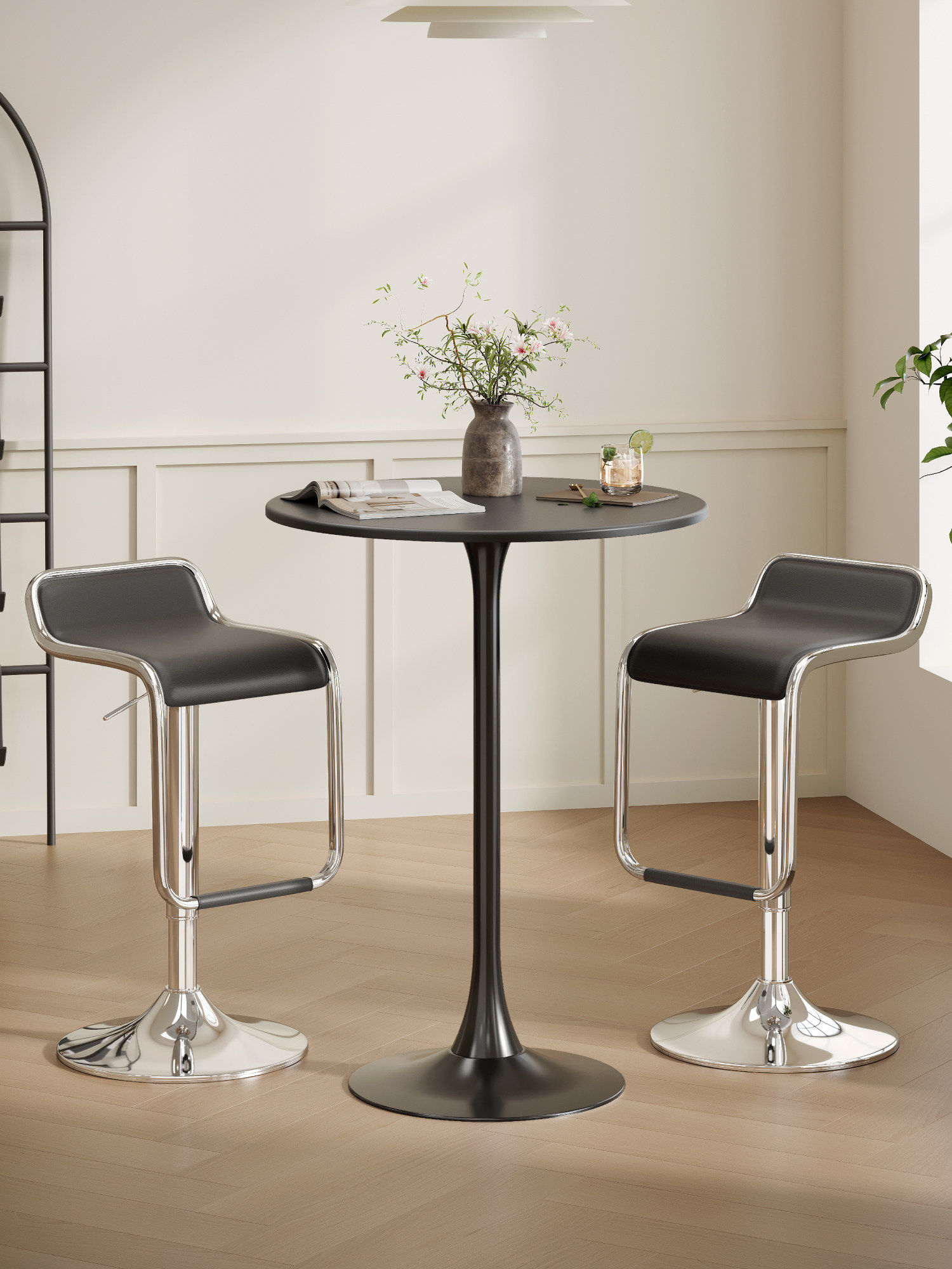 Modern Round Bar Table with Hi - огляд і ціна Commercial Kitchen Small Space