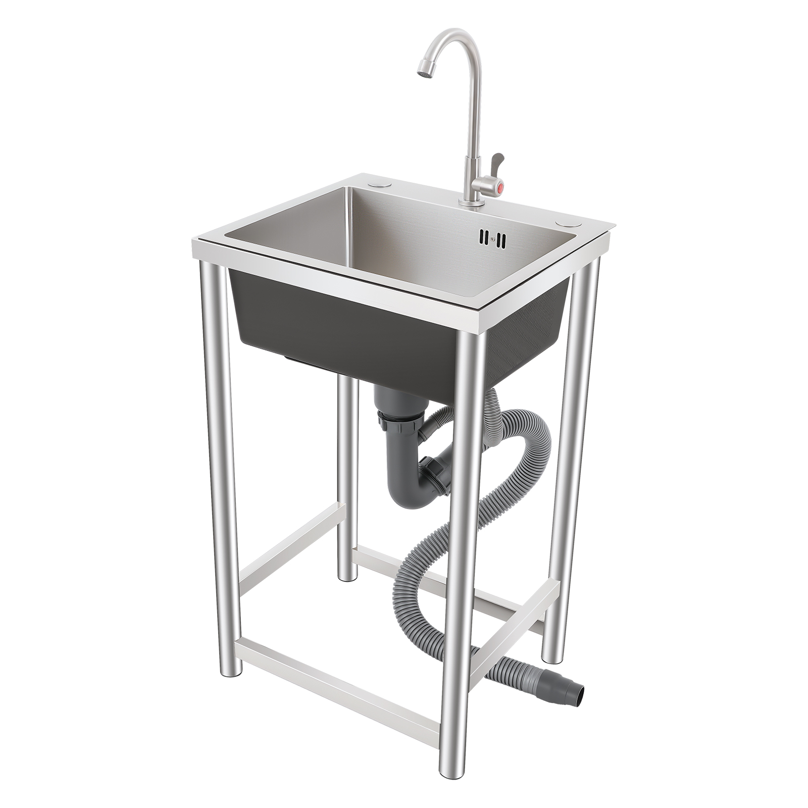 Freestanding Kitchen Sink with - огляд і ціна Commercial Kitchen Taps