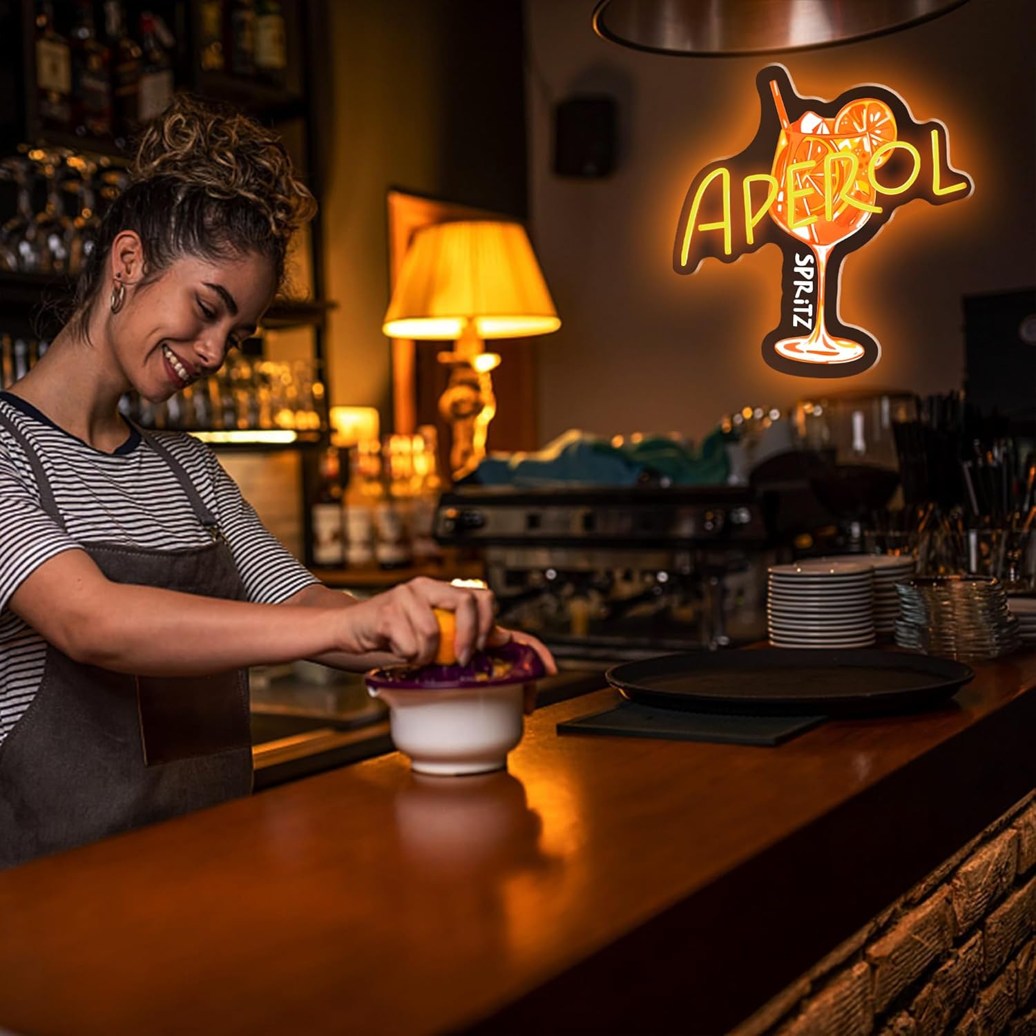 Orange/Aperol Spritz Neon Sign - огляд і ціна Commercial Kitchen Light