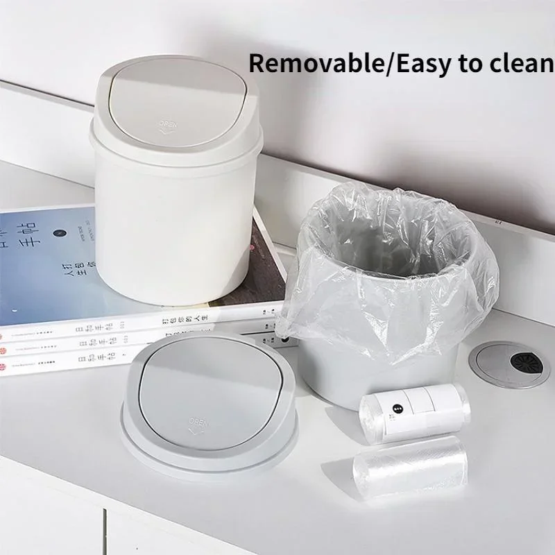 Mini Desktop Trash Can with Li - огляд і ціна Commercial Kitchen Trash Can