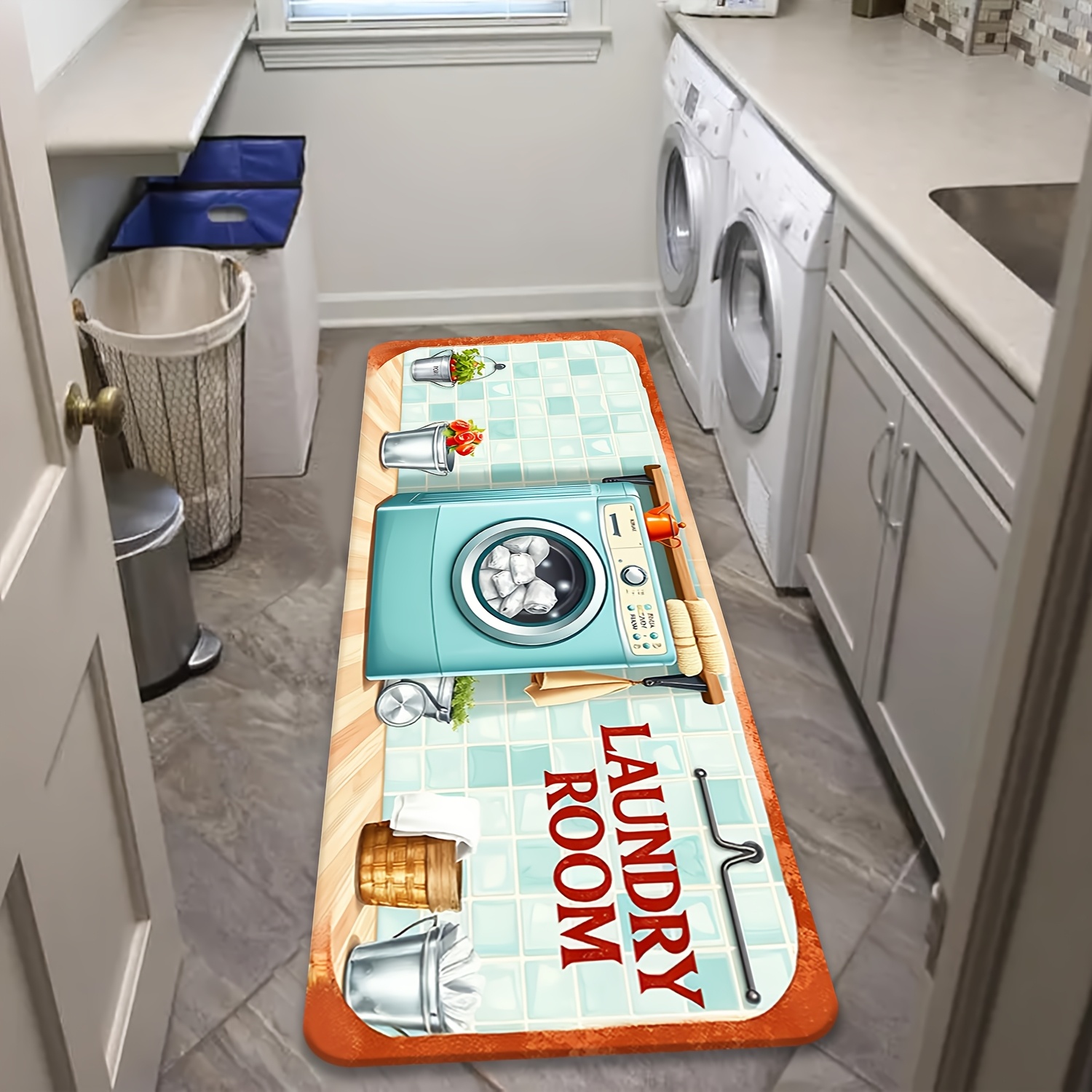 Retro Tile Washer Utensil Prin - огляд і ціна Commercial Kitchen Tile