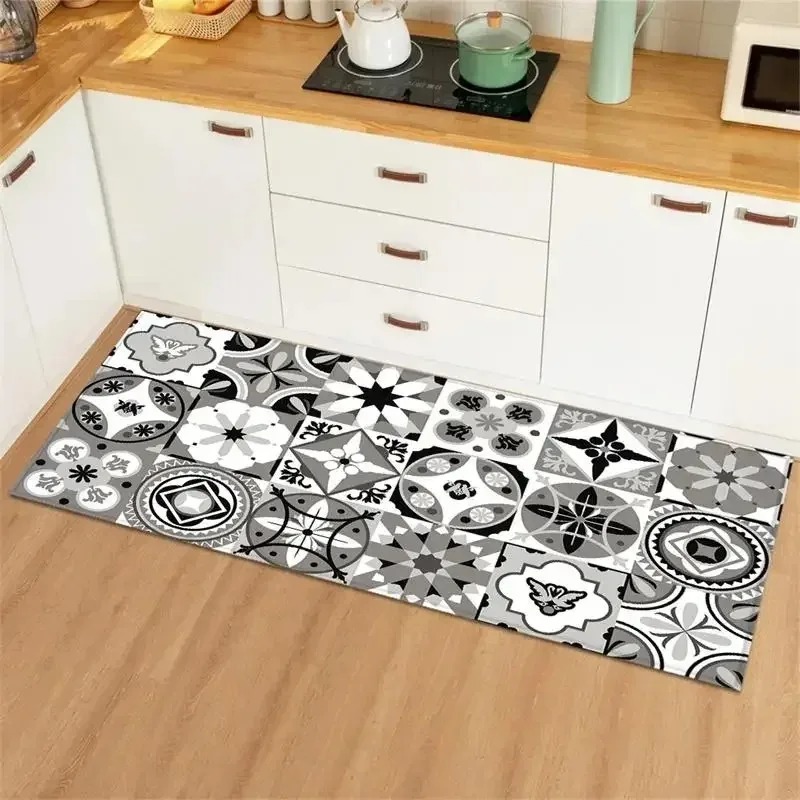 Blue Yellow Vintage Tile Colla - огляд і ціна Commercial Kitchen Tile