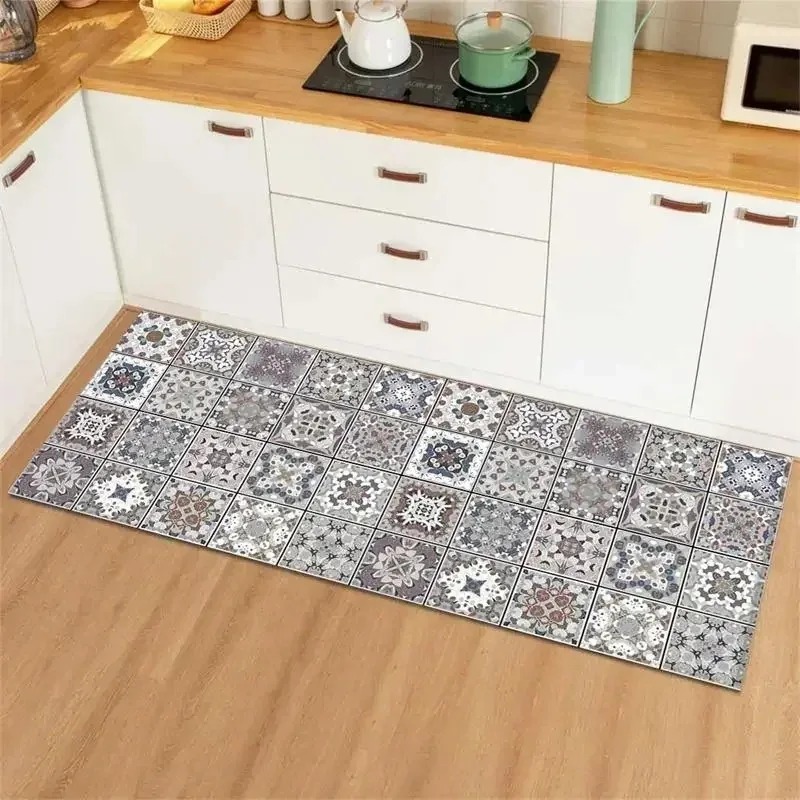 Blue Yellow Vintage Tile Colla - огляд і ціна Commercial Kitchen Tile