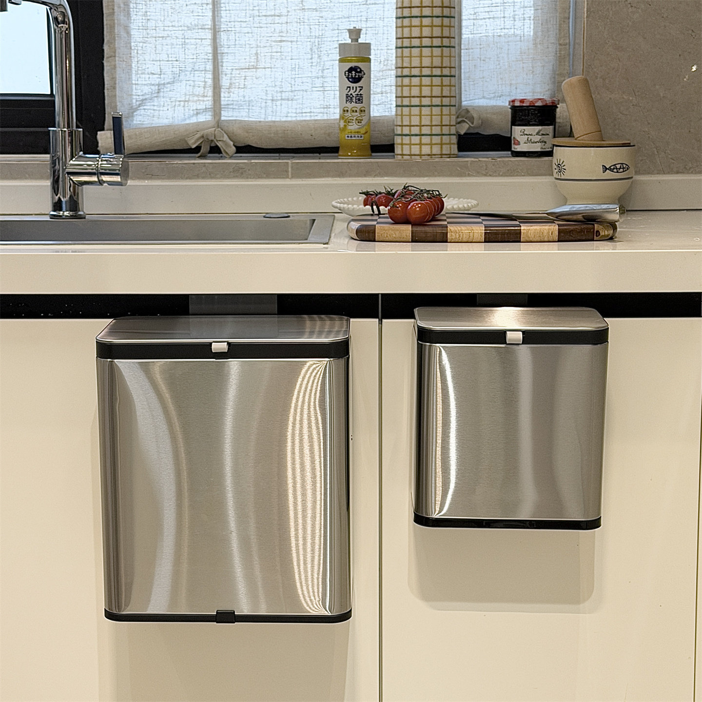 Stainless Steel Hanging Kitche - огляд і ціна Commercial Kitchen Trash Can