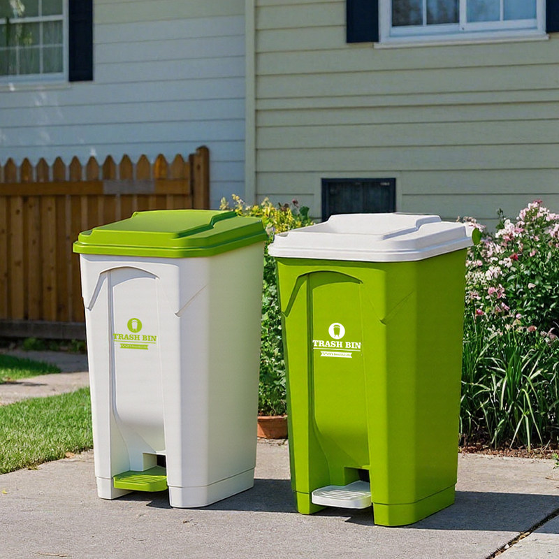 Large Outdoor Step Trash Can,  - огляд і ціна Commercial Kitchen Trash Can