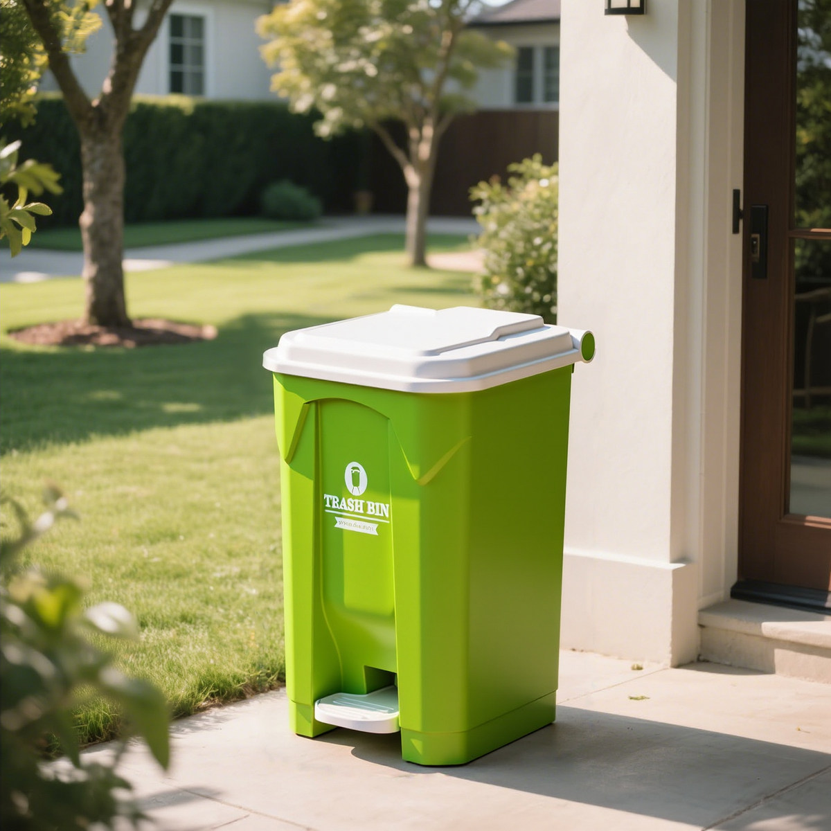 Large Outdoor Step Trash Can,  - огляд і ціна Commercial Kitchen Trash Can