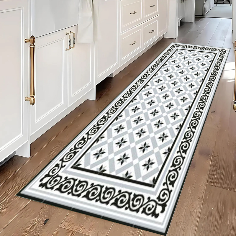 Blue and Grey Geometric Tile P - огляд і ціна Commercial Kitchen Tile