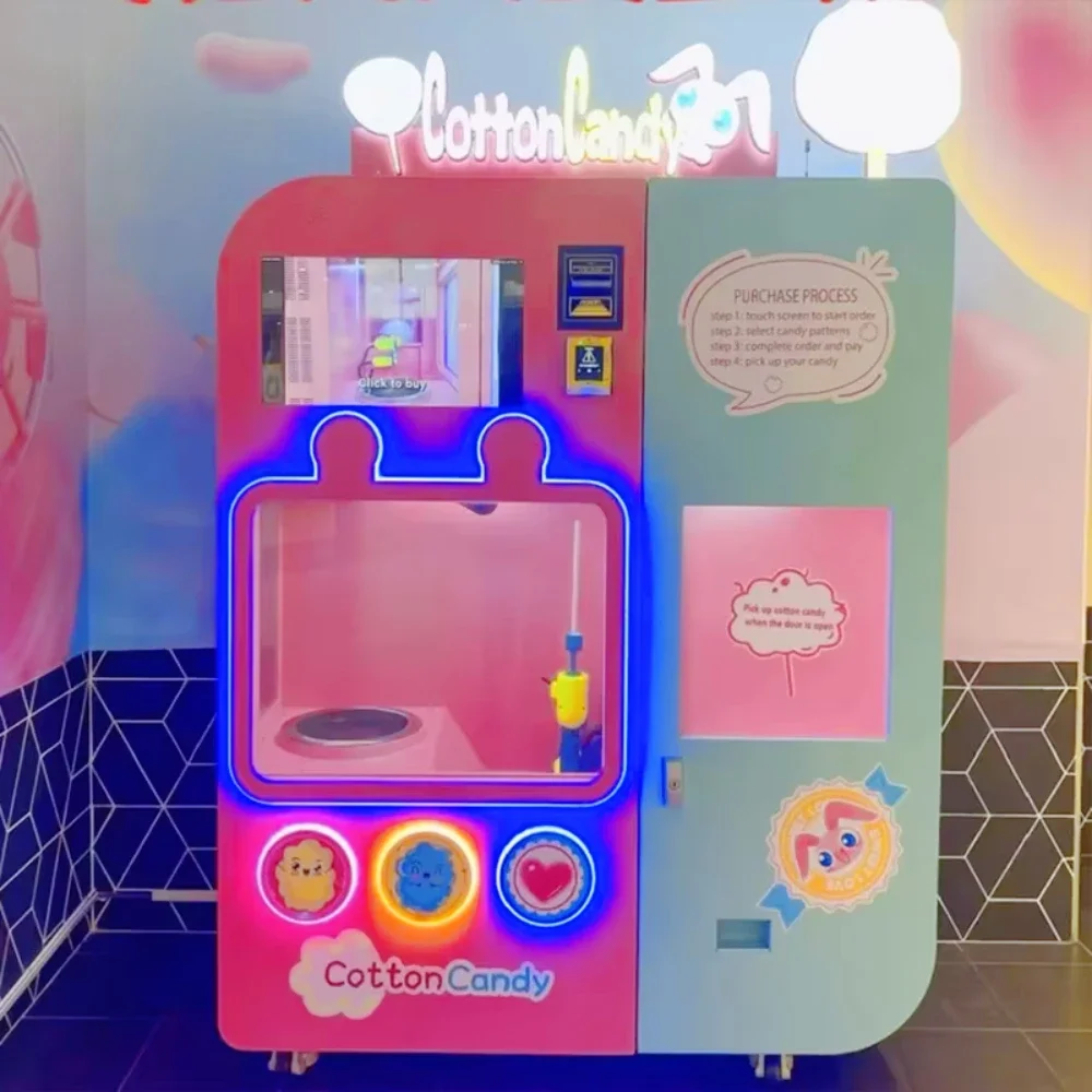 Automatic Cotton Candy Vending - огляд і ціна Candy Floss Machine Commercial