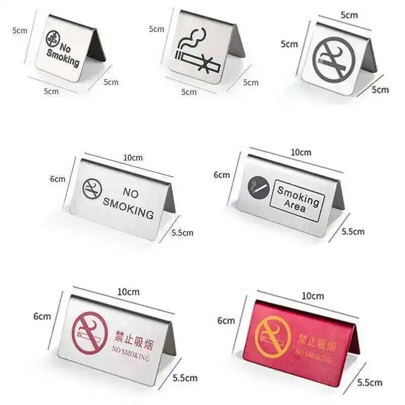 5pcs Metal No Smoking Warning  - огляд і ціна Commercial Kitchen Prep Table