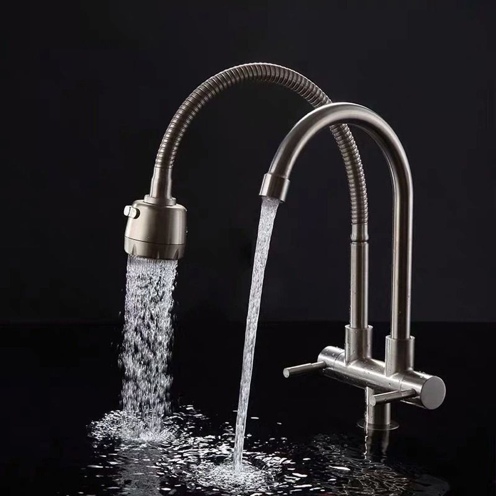 304 Stainless Steel Double Sin - огляд і ціна Commercial Kitchen Taps